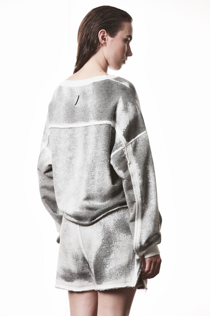 Thom Krom Spray Sweatshirt - Grey