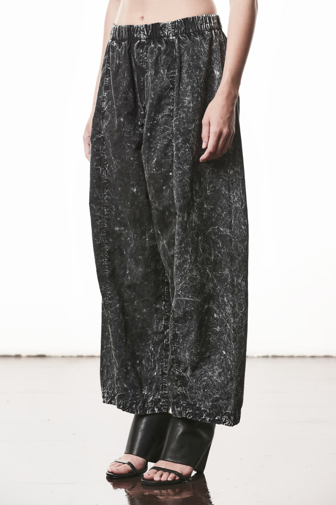 Thom Krom Marble Trouser - Black Marble