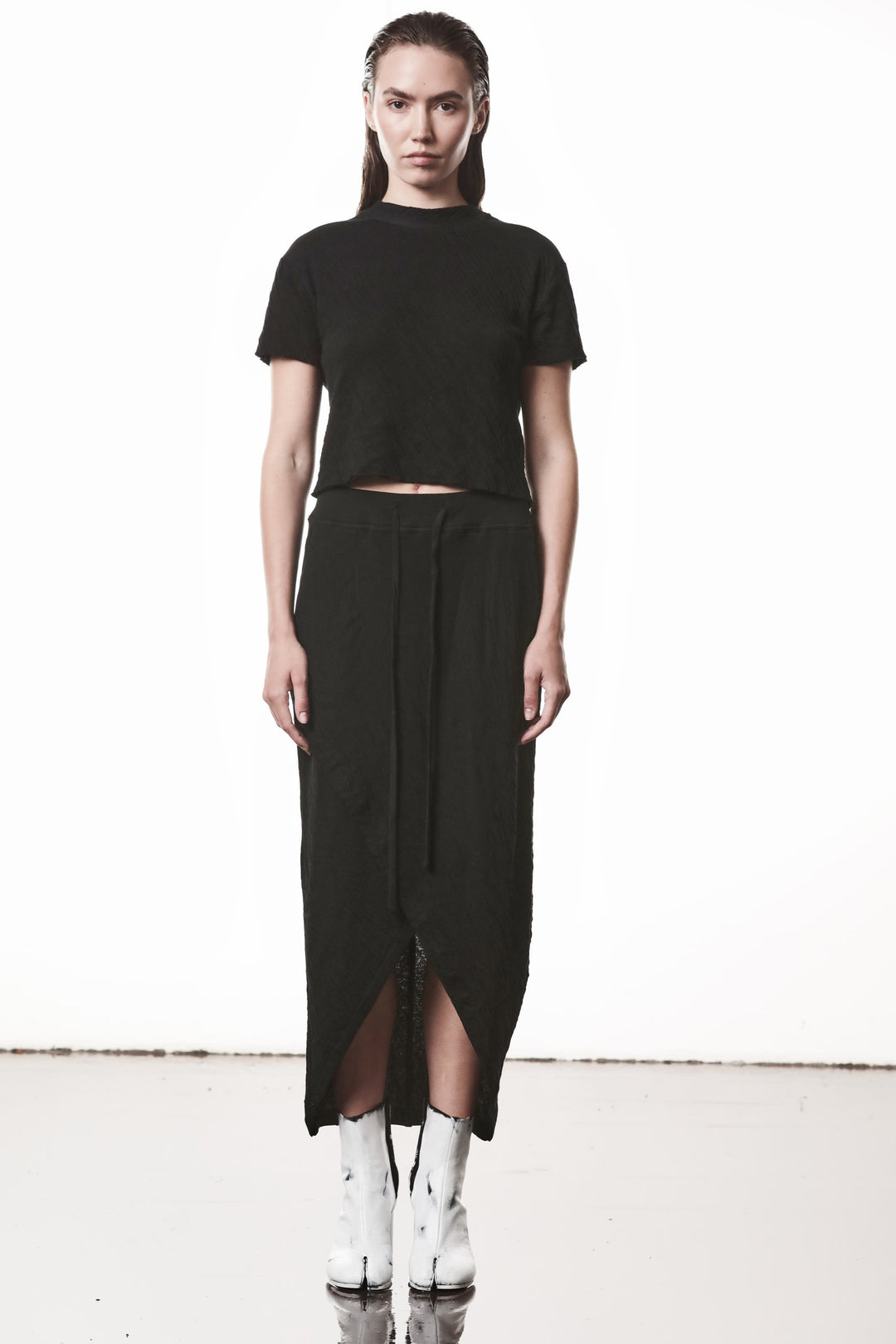 Thom Krom Crushed Tee - Black