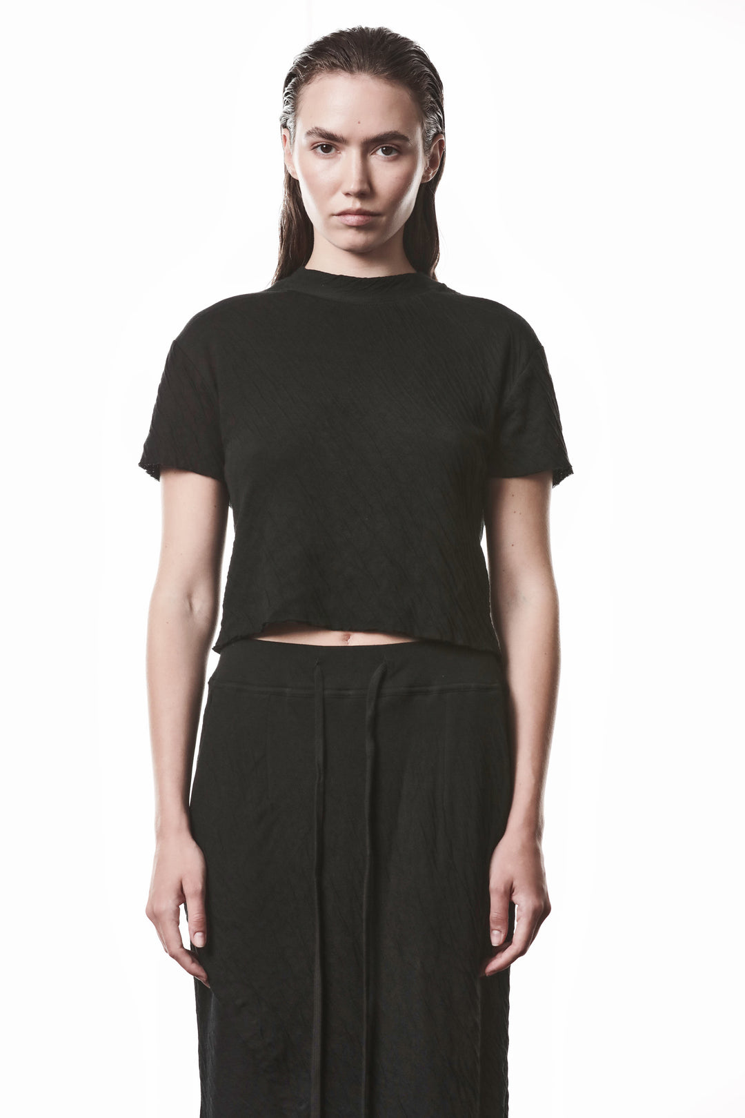Thom Krom Crushed Tee - Black