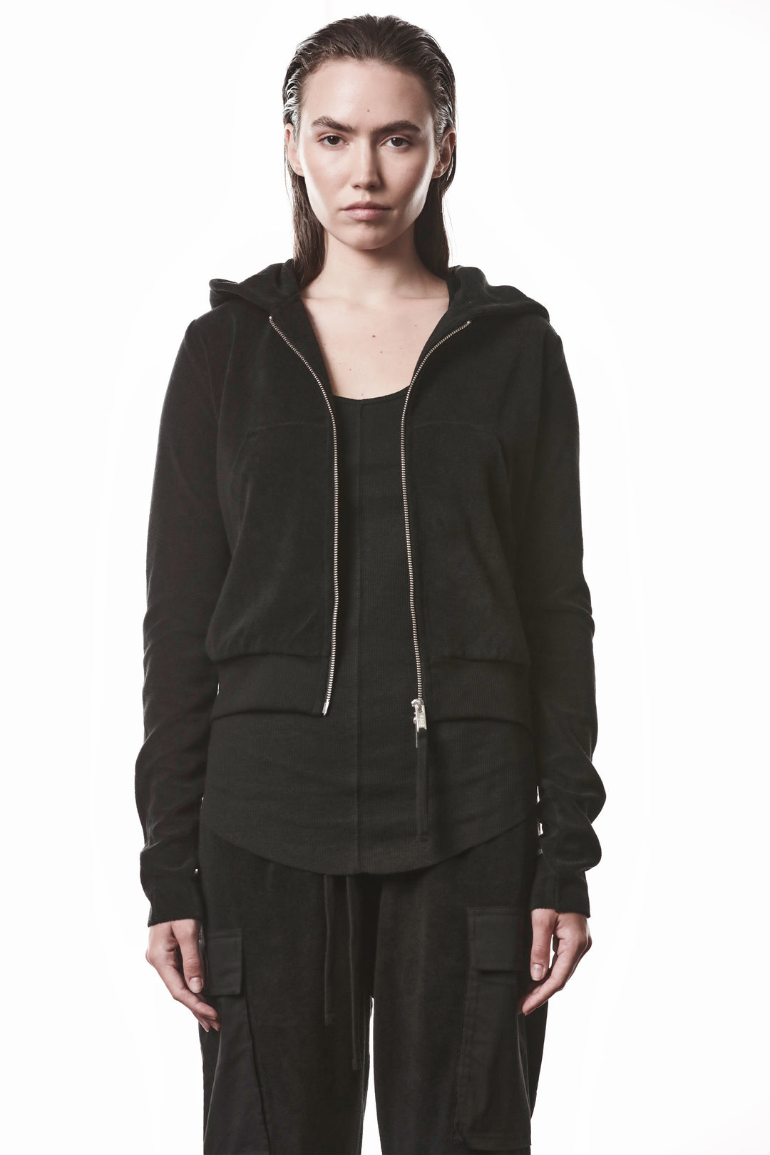 Thom Krom Terry Sweat Jacket - Black