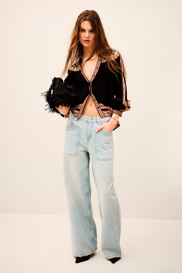 BA&SH Valda Chemise - Black