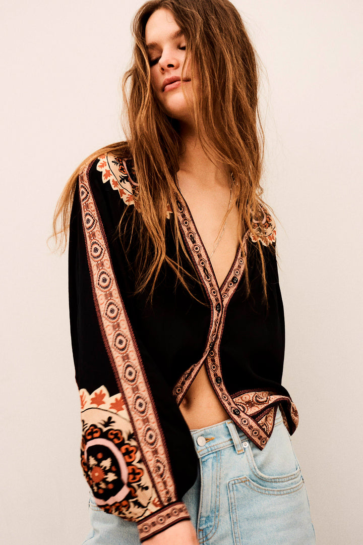 BA&SH Valda Chemise - Black