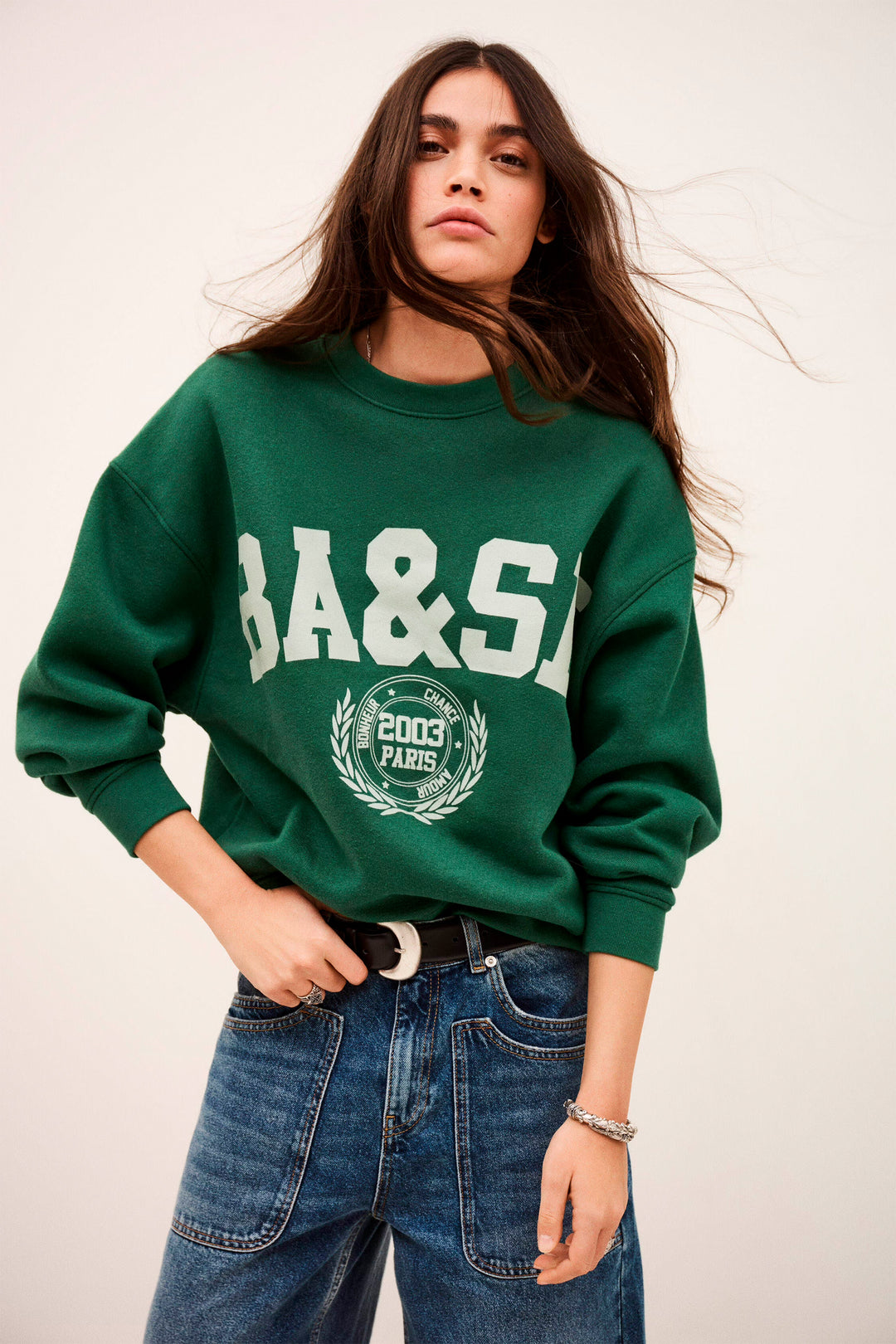 BA&SH Fenja Sweatshirt - Green