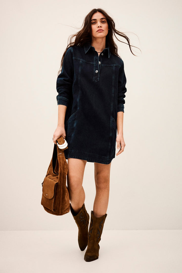 BA&SH Tona Dress - Navy