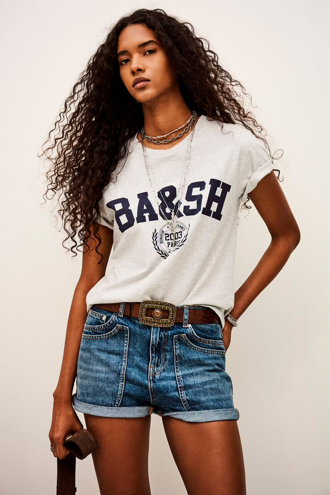 BA&SH Ioni T-Shirt - Gray