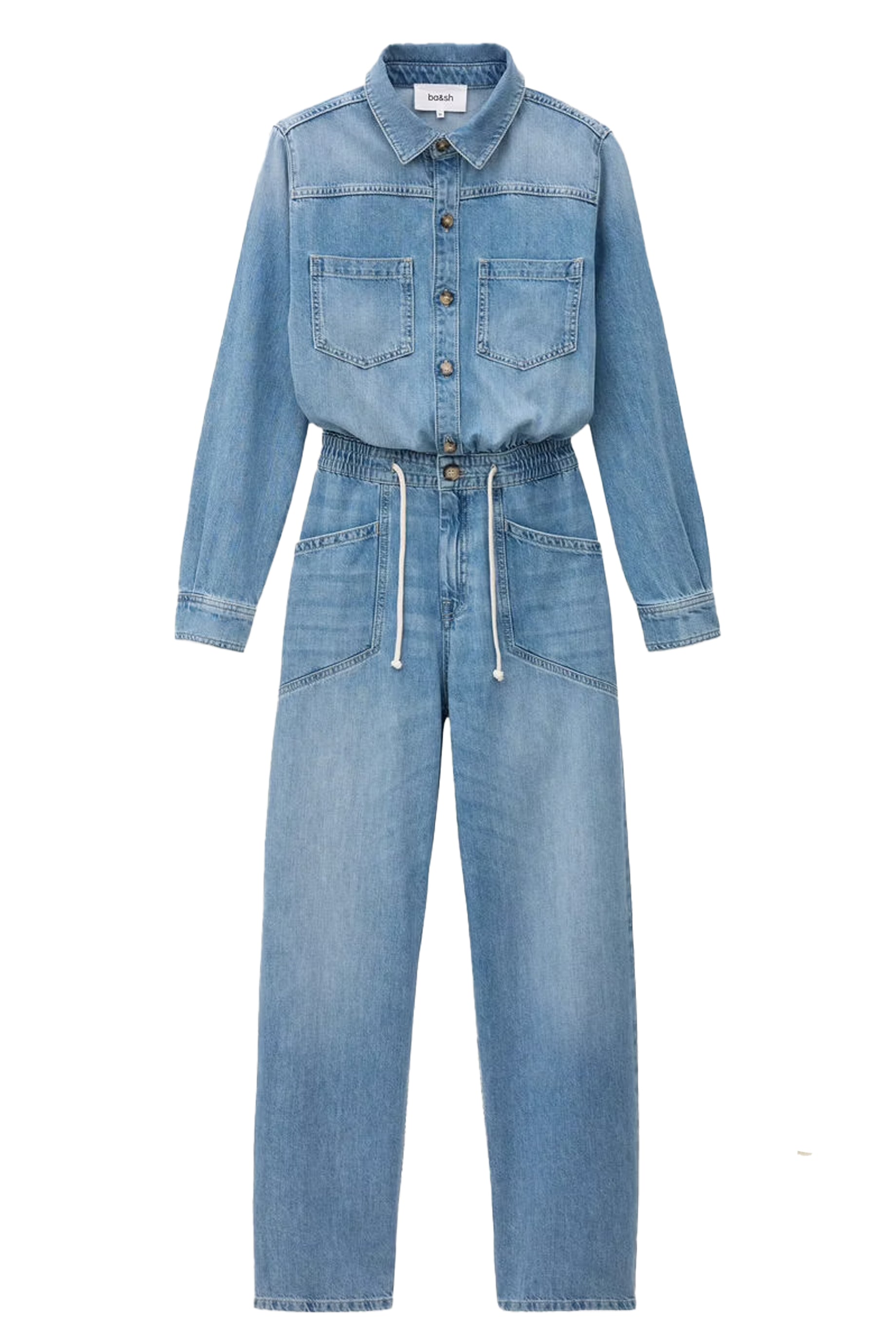 BA&SH Mirella Jumpsuit - Blue Denim – Husk