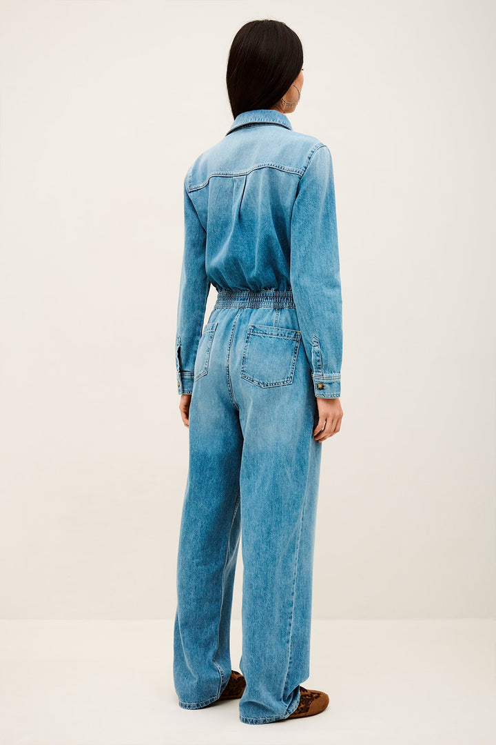 BA&SH Mirella Jumpsuit - Blue Denim
