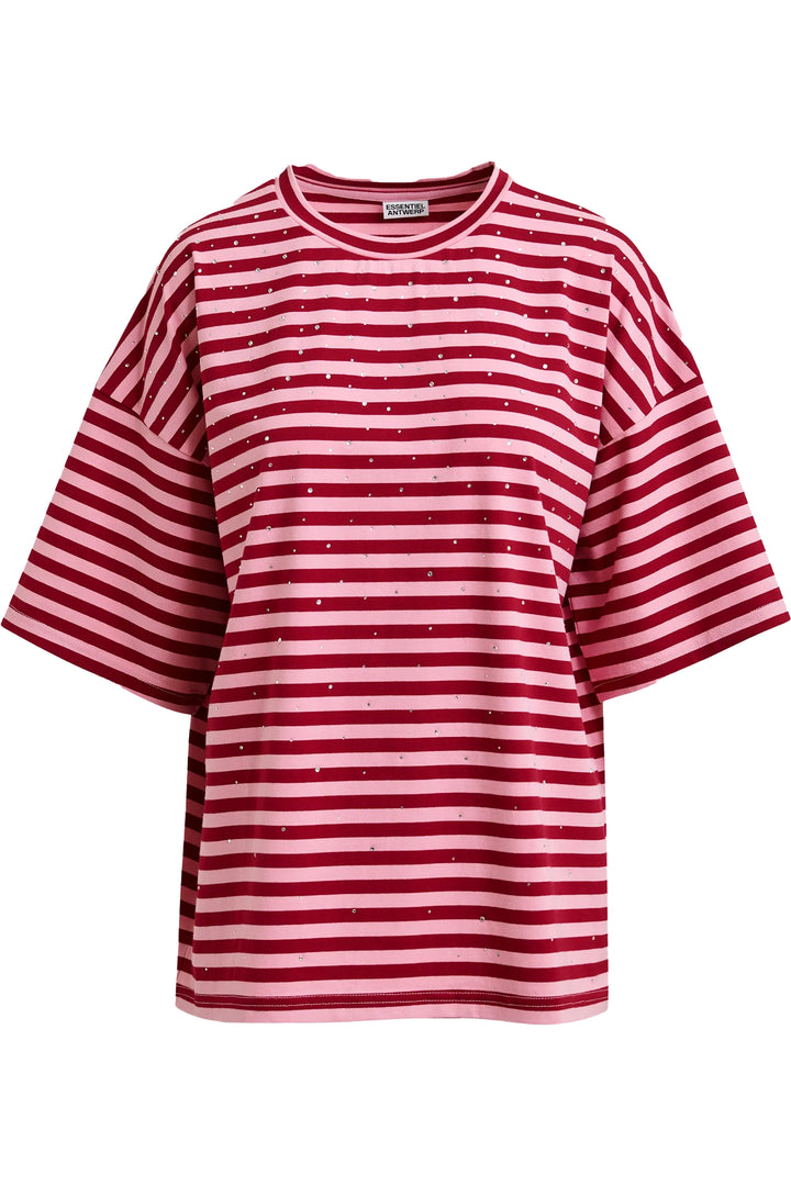 Essentiel Antwerp Joste Striped T-Shirt - Pink