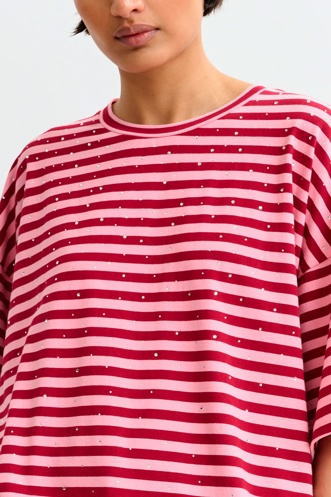 Essentiel Antwerp Joste Striped T-Shirt - Pink