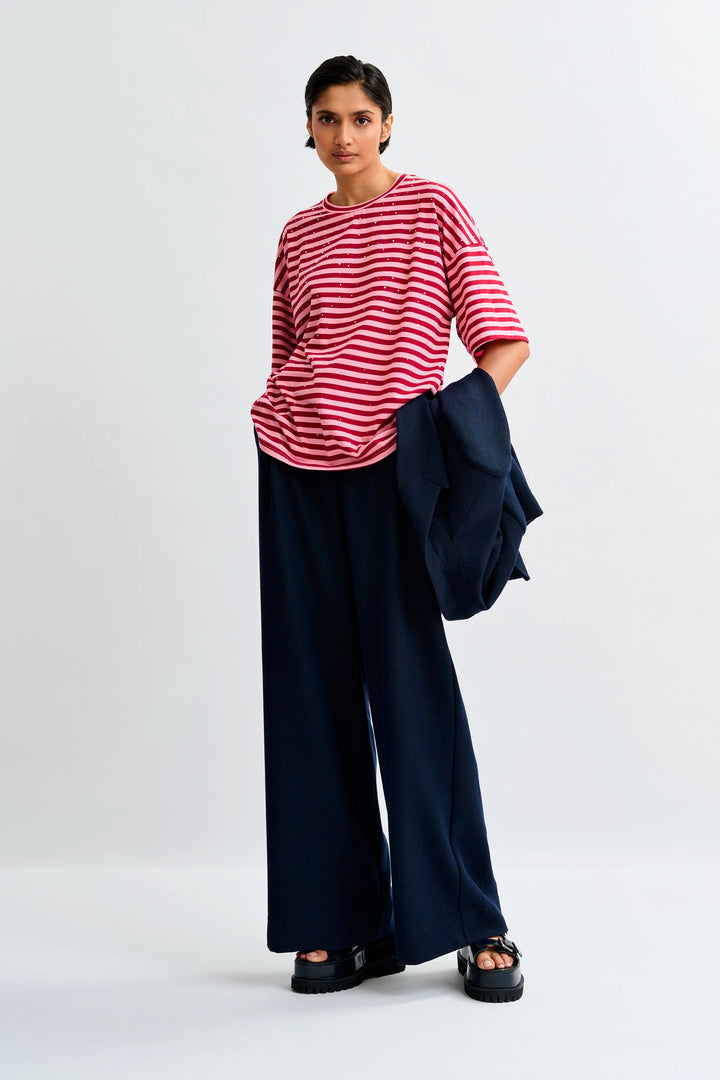 Essentiel Antwerp Joste Striped T-Shirt - Pink