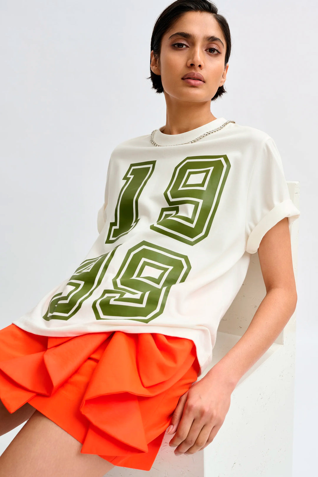 Essentiel Antwerp Jisos Tee - Off White