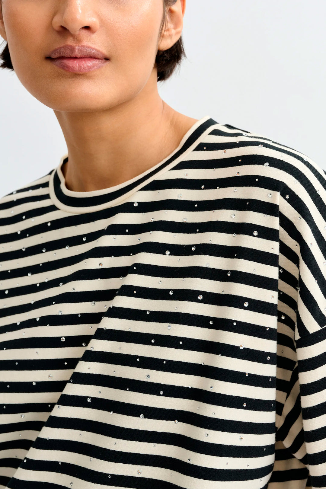 Essentiel Antwerp Joste Striped T-Shirt - Black