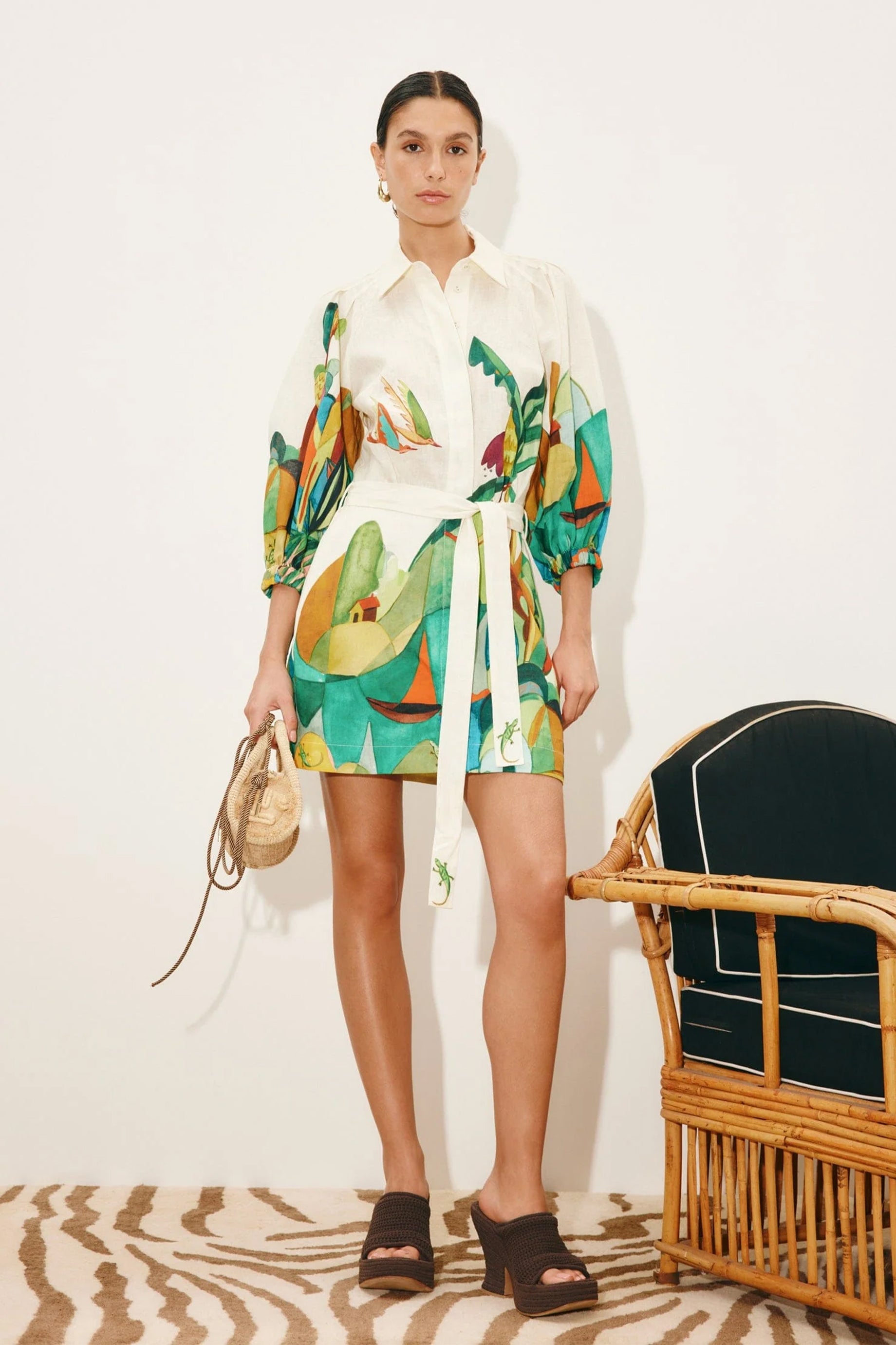 Alemais Mokshini Mini Dress – Husk