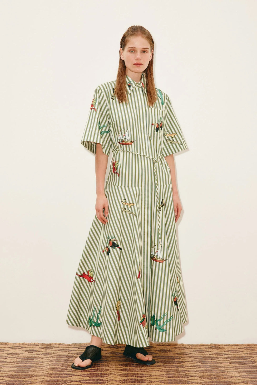 Alemais Bisou Shirtdress Husk Alemais Bisou Shirtdress Husk