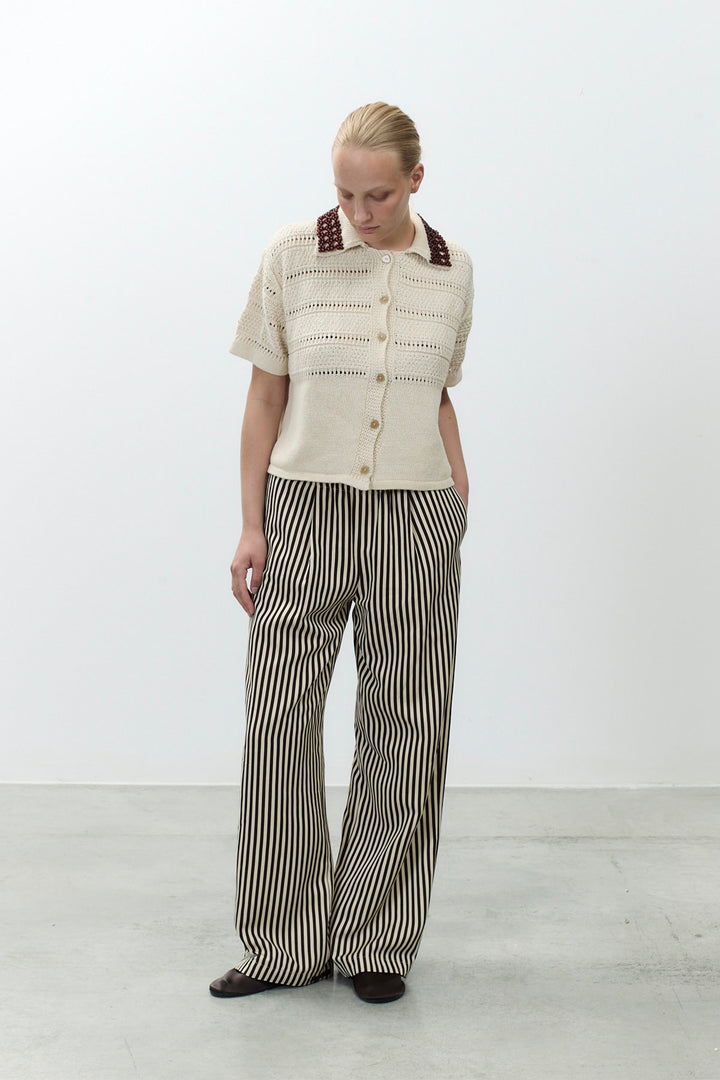 Alysi Tricot Polo Top