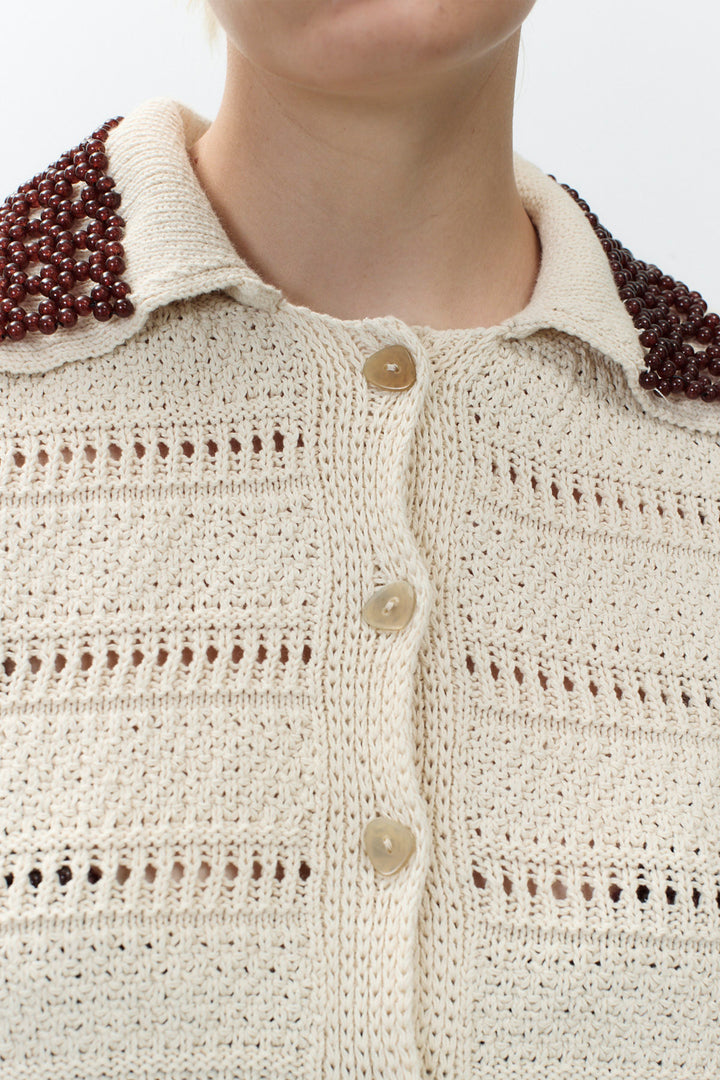 Alysi Tricot Polo Top
