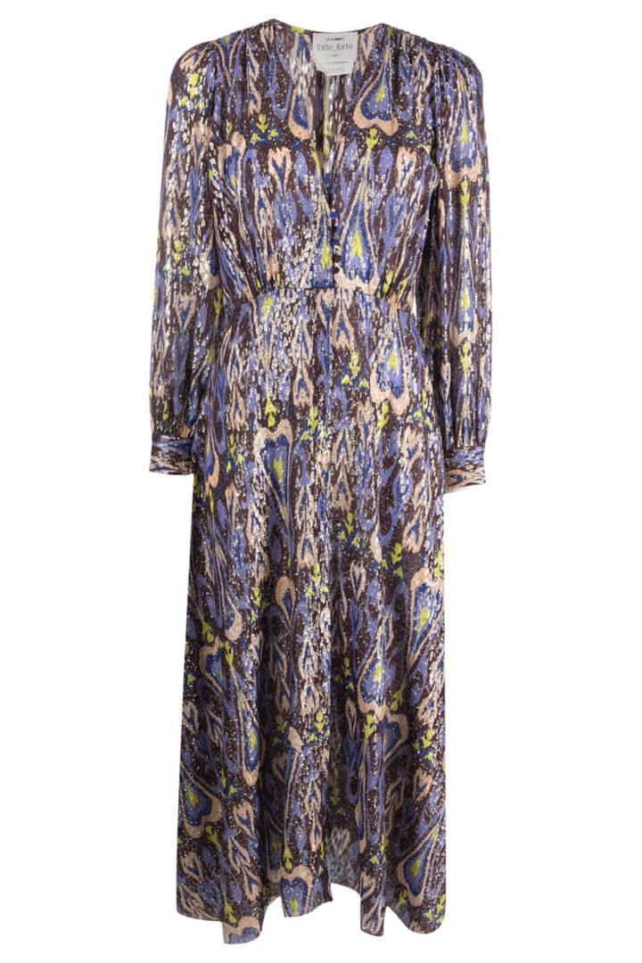 Forte Forte Nightfall Dress - Multi Coloured