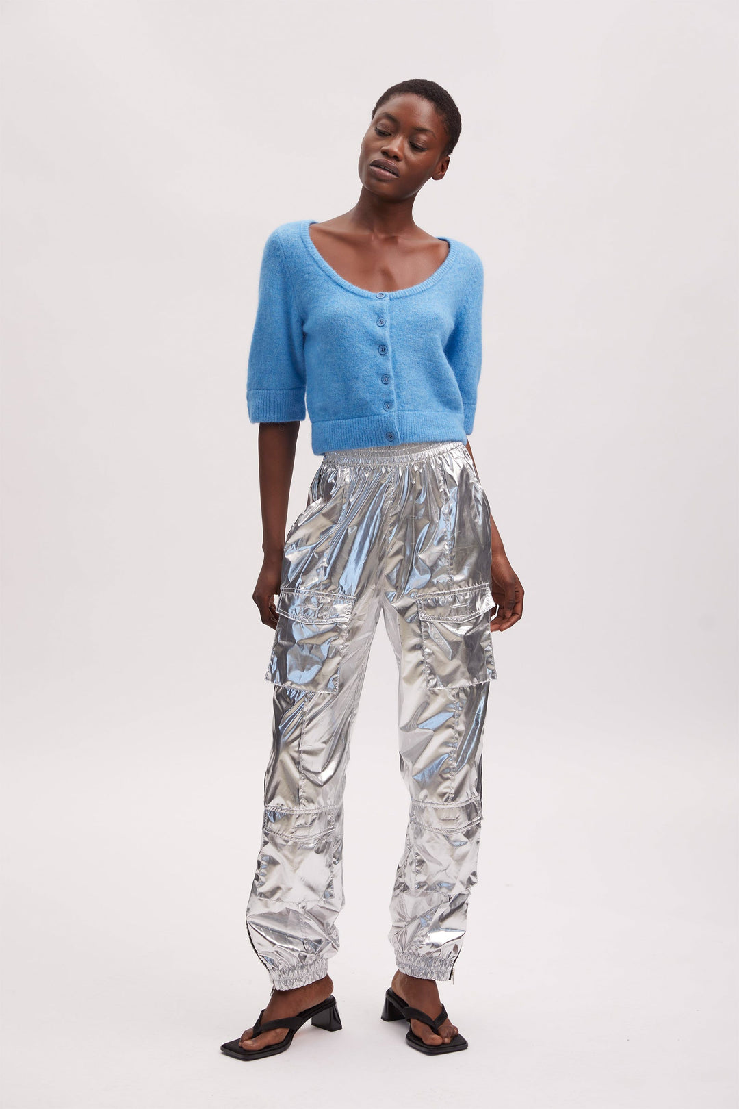 Gestuz Afina Pant - Silver