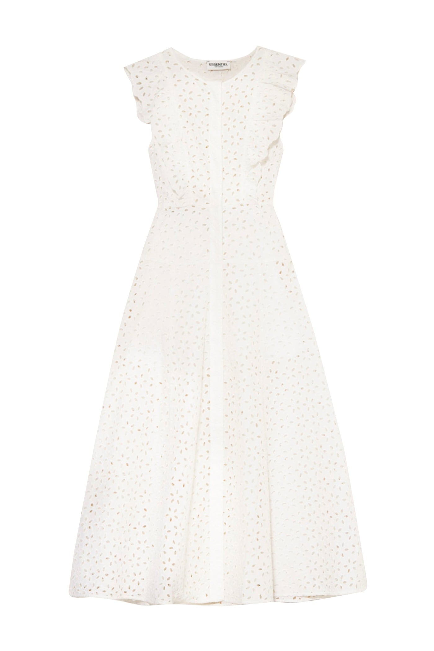Essentiel Antwerp Dractal Dress - White (Off White)