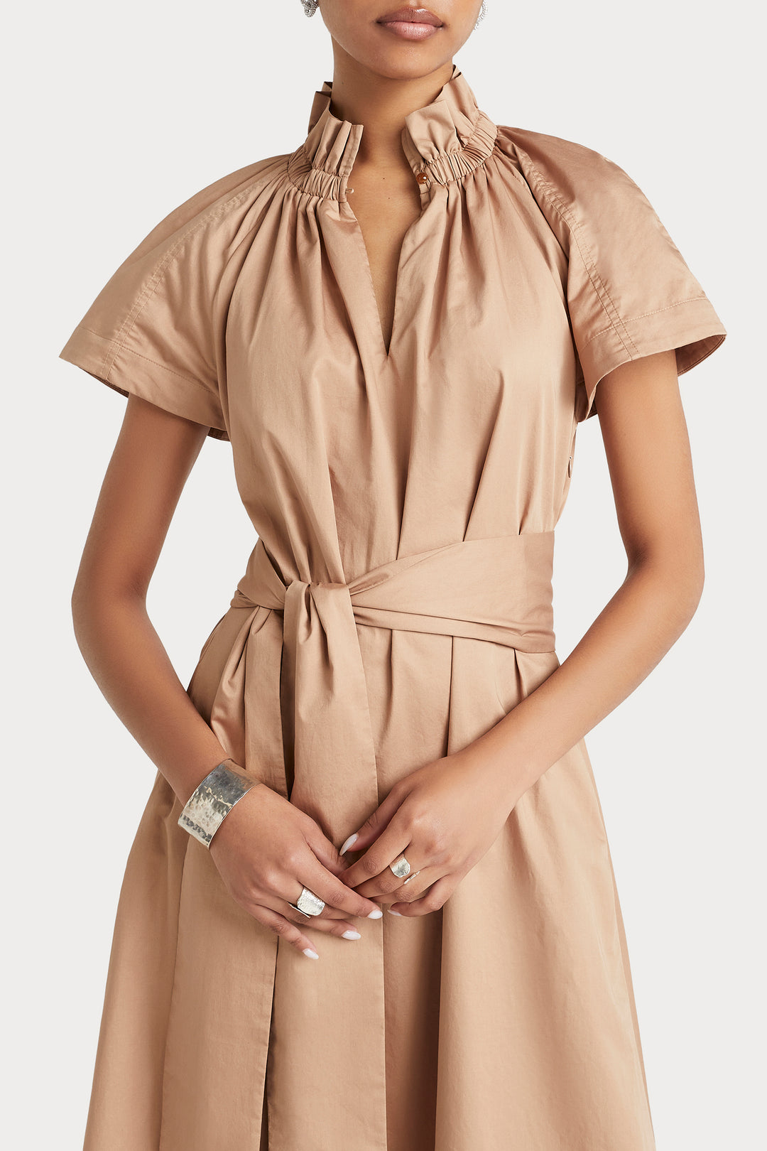 Husk LAUREN DRESS - Camel