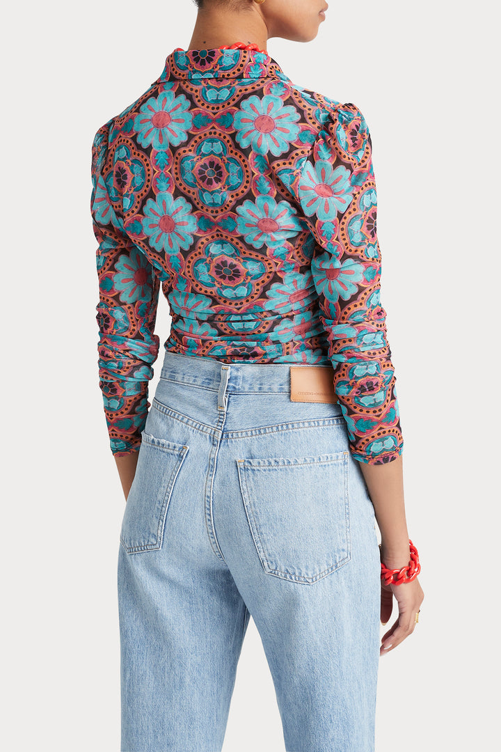 Husk DAPHNE TOP - Print