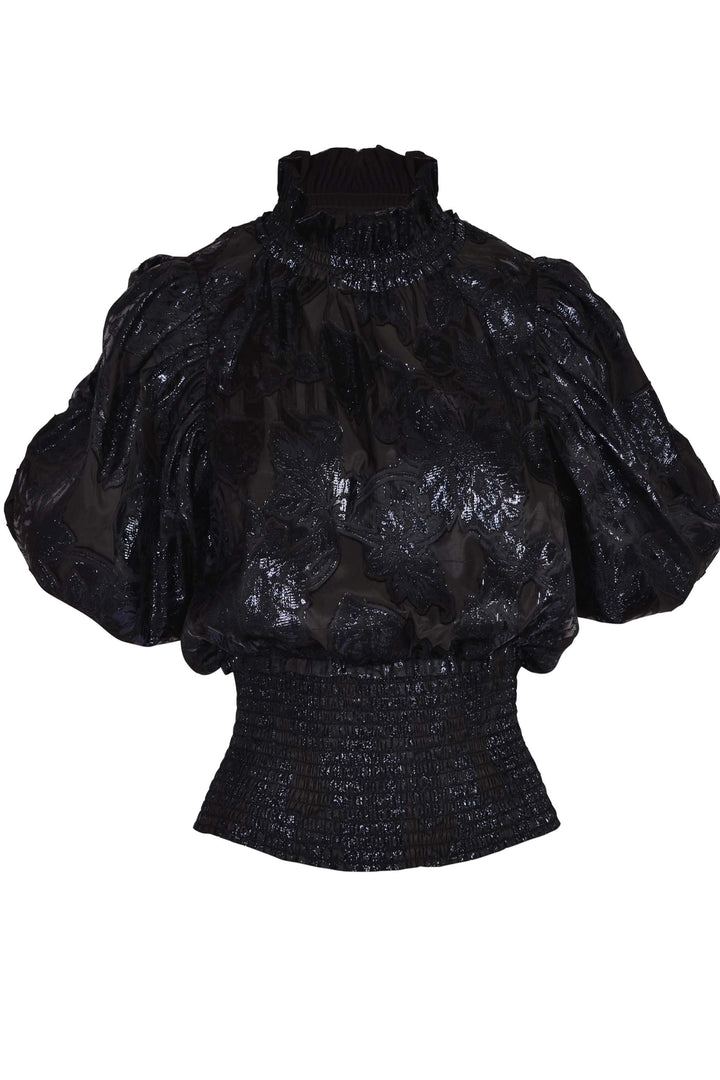 Husk BROCADE TOP - Jacquard