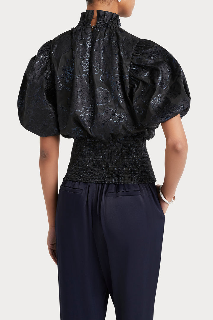 Husk BROCADE TOP - Jacquard