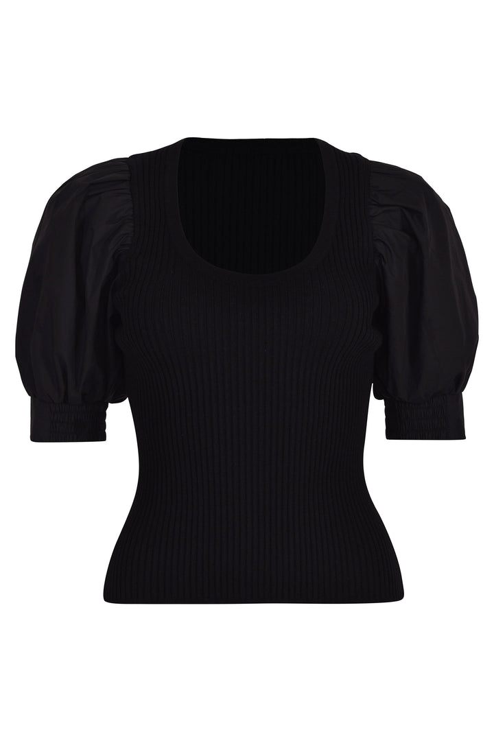 Husk SCOOP NECK - Black