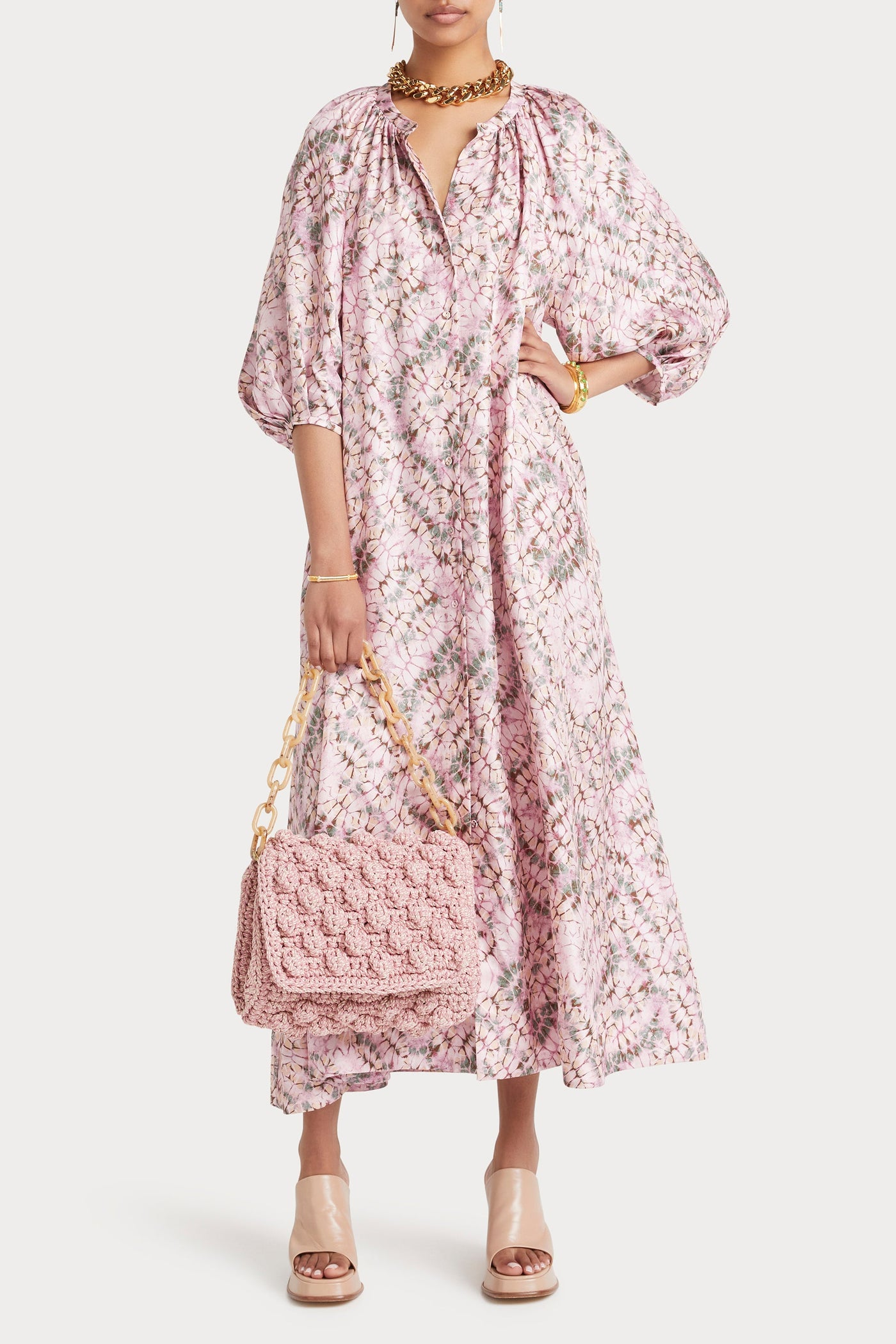 Husk AVA KAFTAN - Print