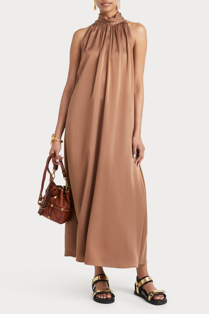 Husk ELOISE DRESS - Mocha