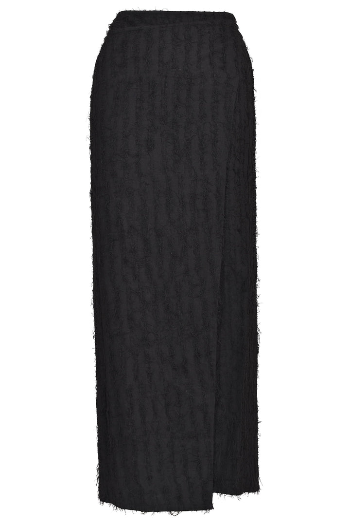 Alysi Fringe Skirt - Black