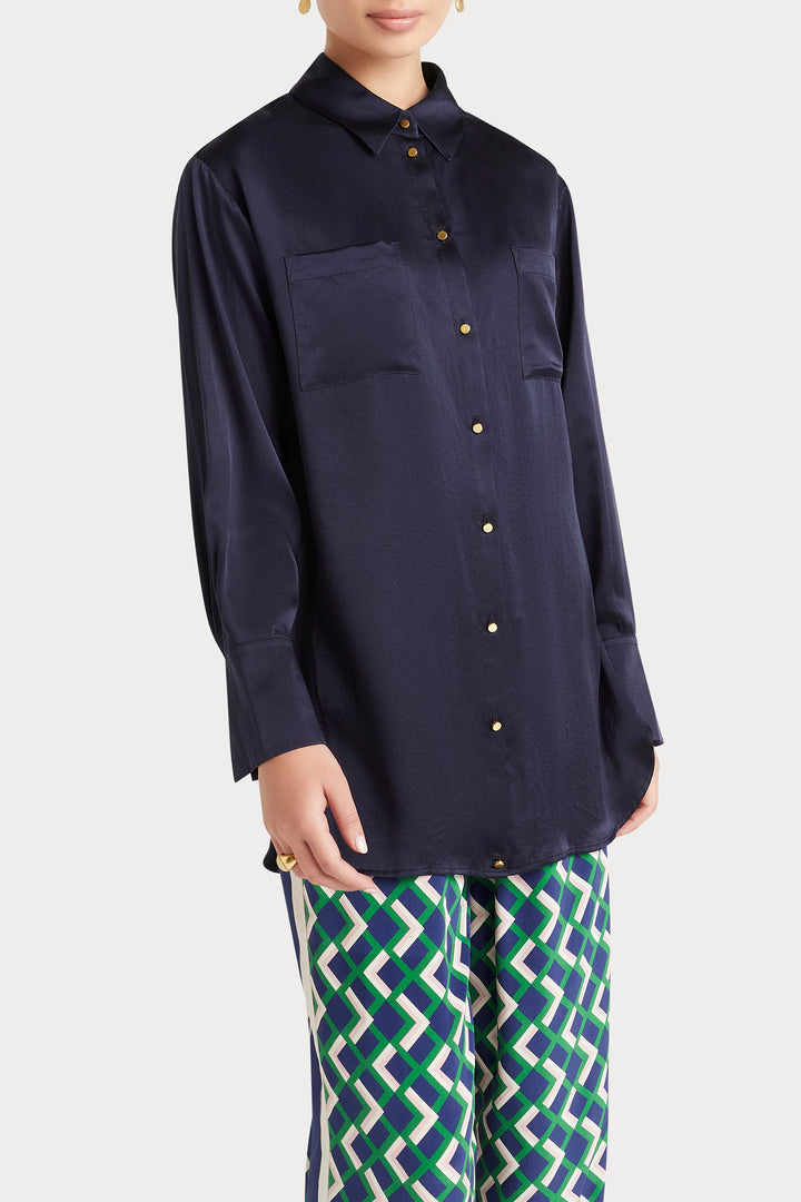 Husk VERA SHIRT - Navy