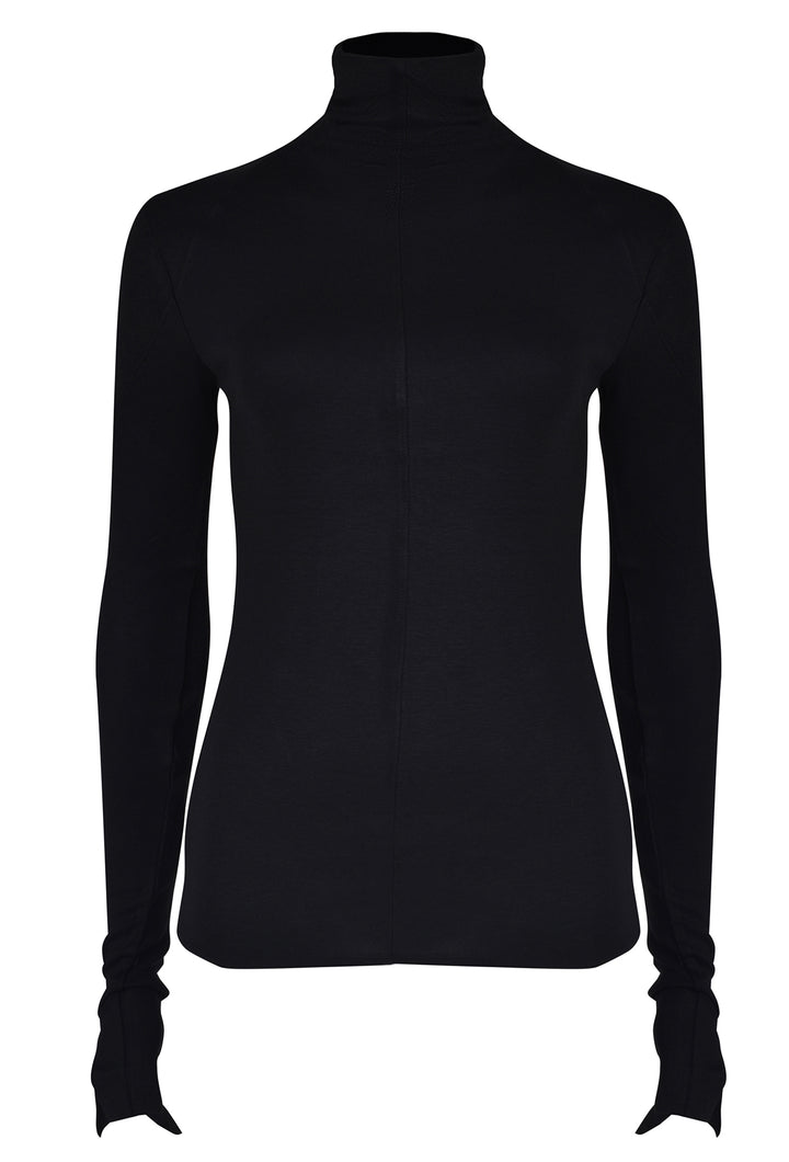 Thom Krom Rollneck Top - Black