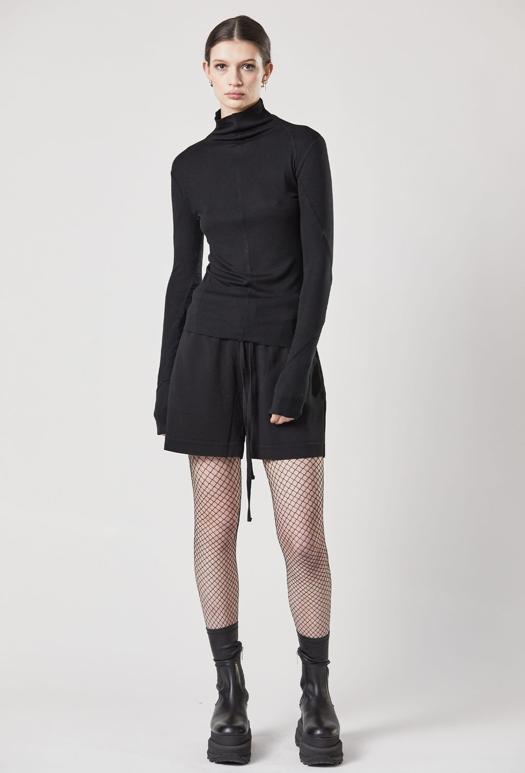 Thom Krom Rollneck Top - Black