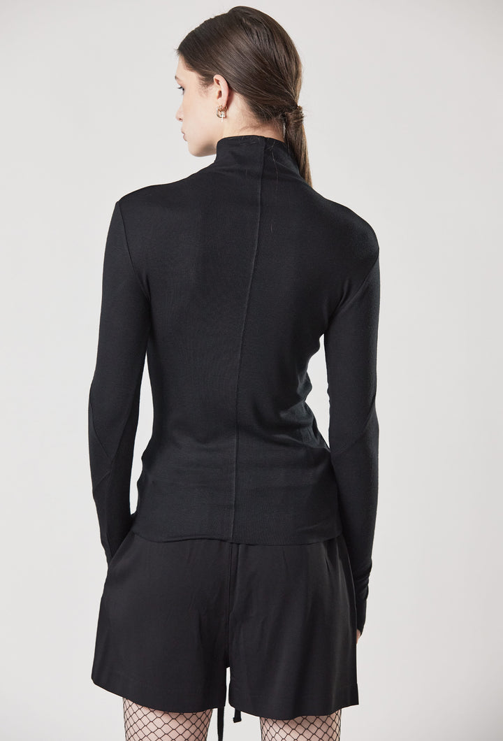 Thom Krom Rollneck Top - Black