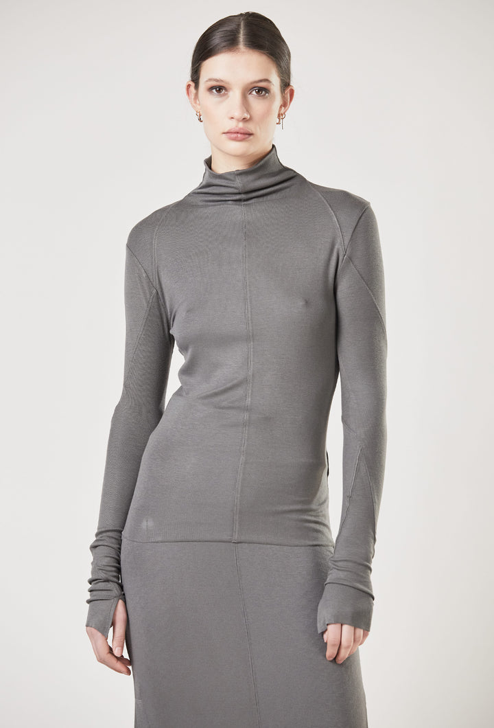 Thom Krom Rollneck Top - Ash