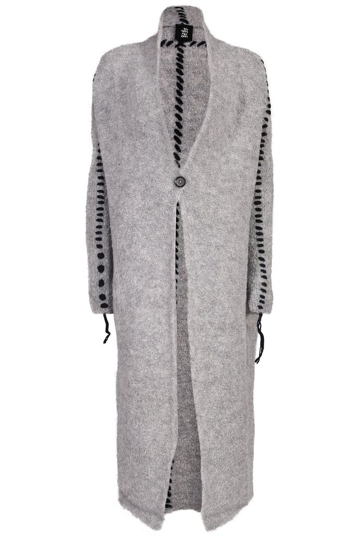 Thom Krom Long Cardigan - Grey