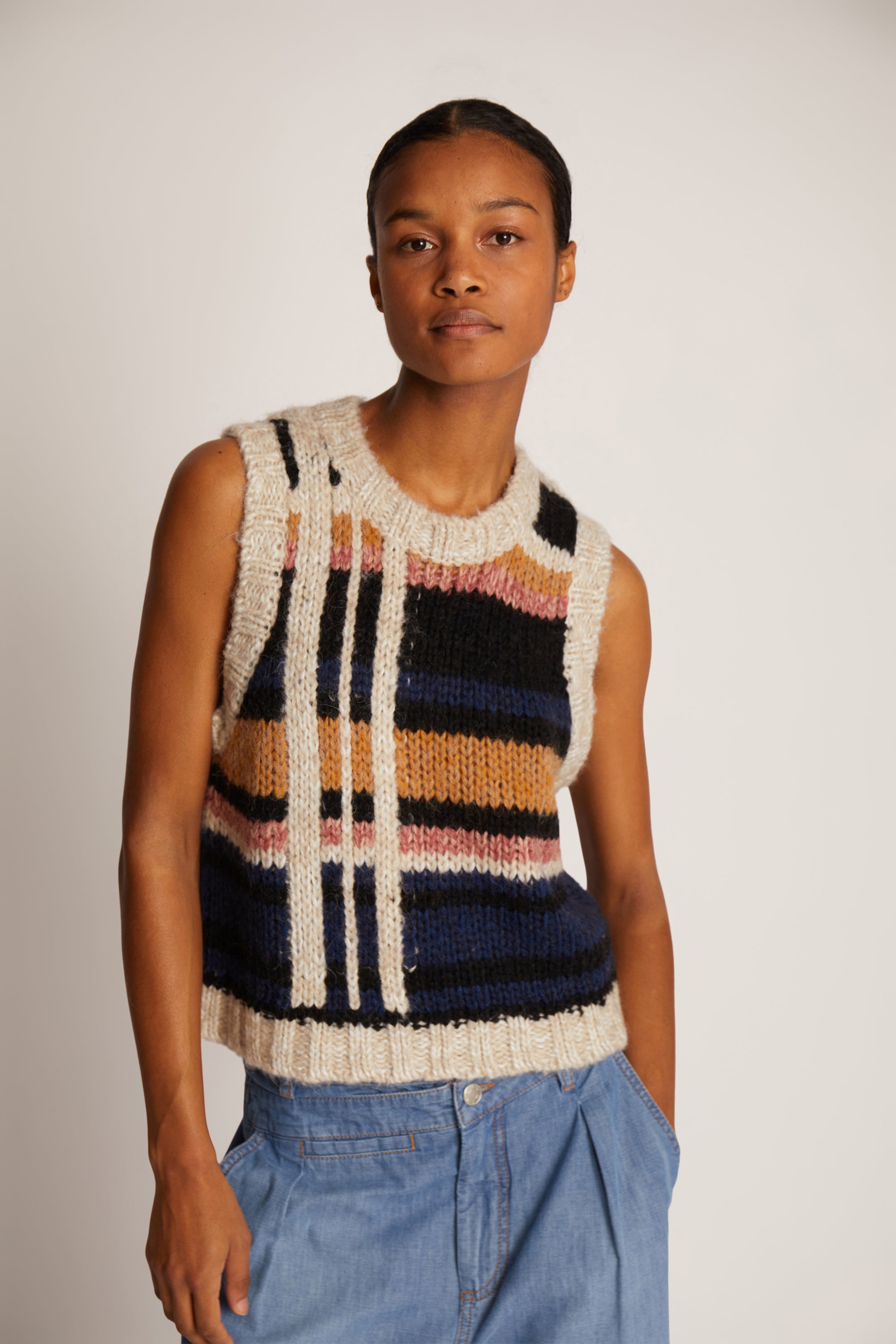 【新品未使用】 dium. melange summer knit vest dium. melange summer knit vest - メルカリ