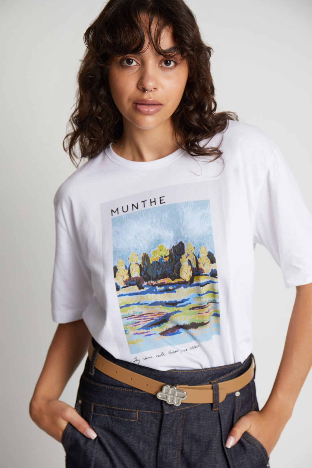 Munthe Silane Tee - White