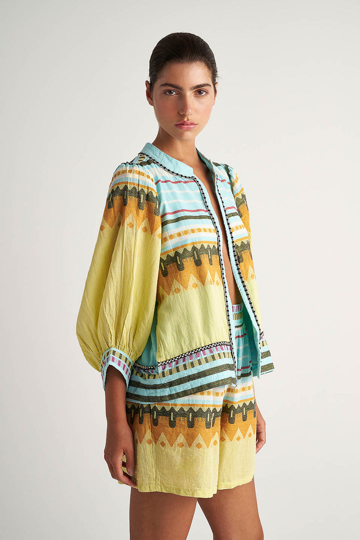 Pearl & Caviar Zakar Shrug - Print