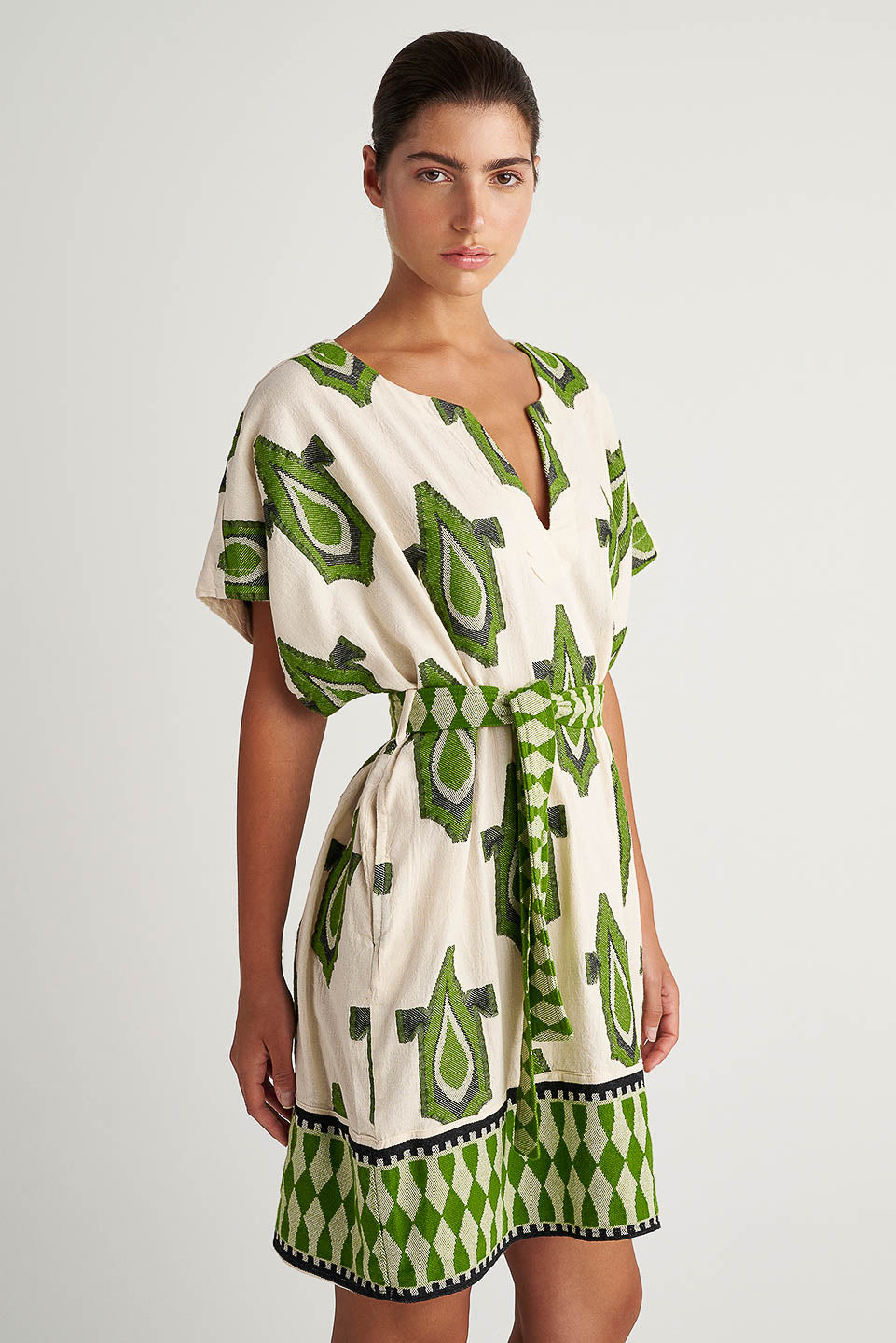 Pearl & Caviar Zakar Tunic - Green