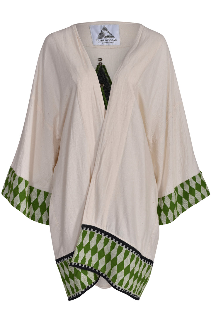 Pearl & Caviar Zakar Kimono - Green