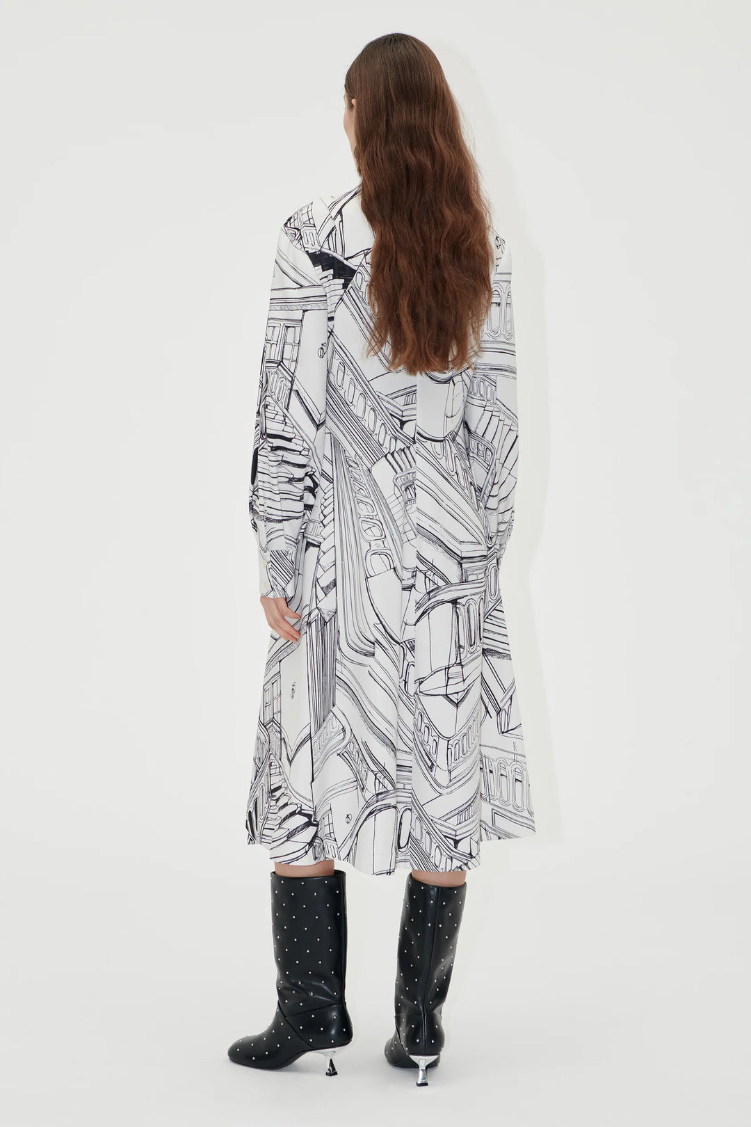 Stine Goya Pleated Dress - Print