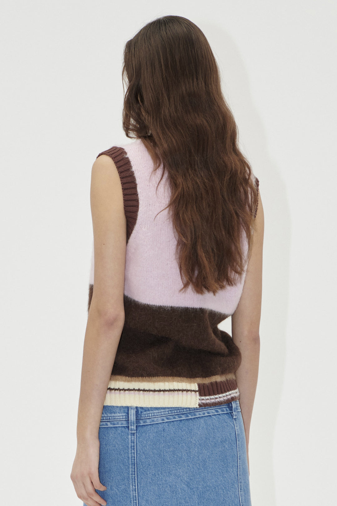 Stine Goya V-neck Vest - Multi Coloured