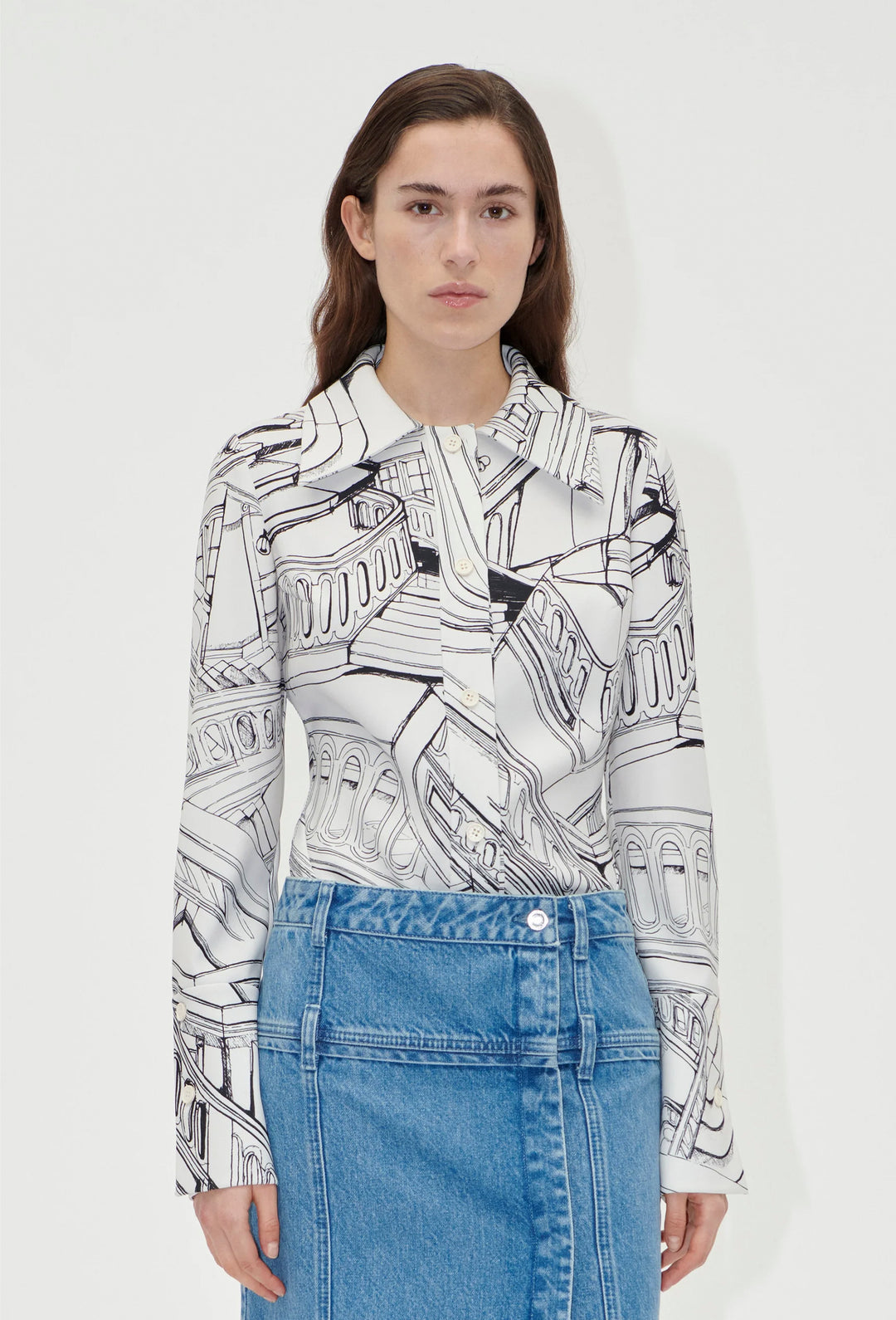 Stine Goya Fitted Shirt - Print