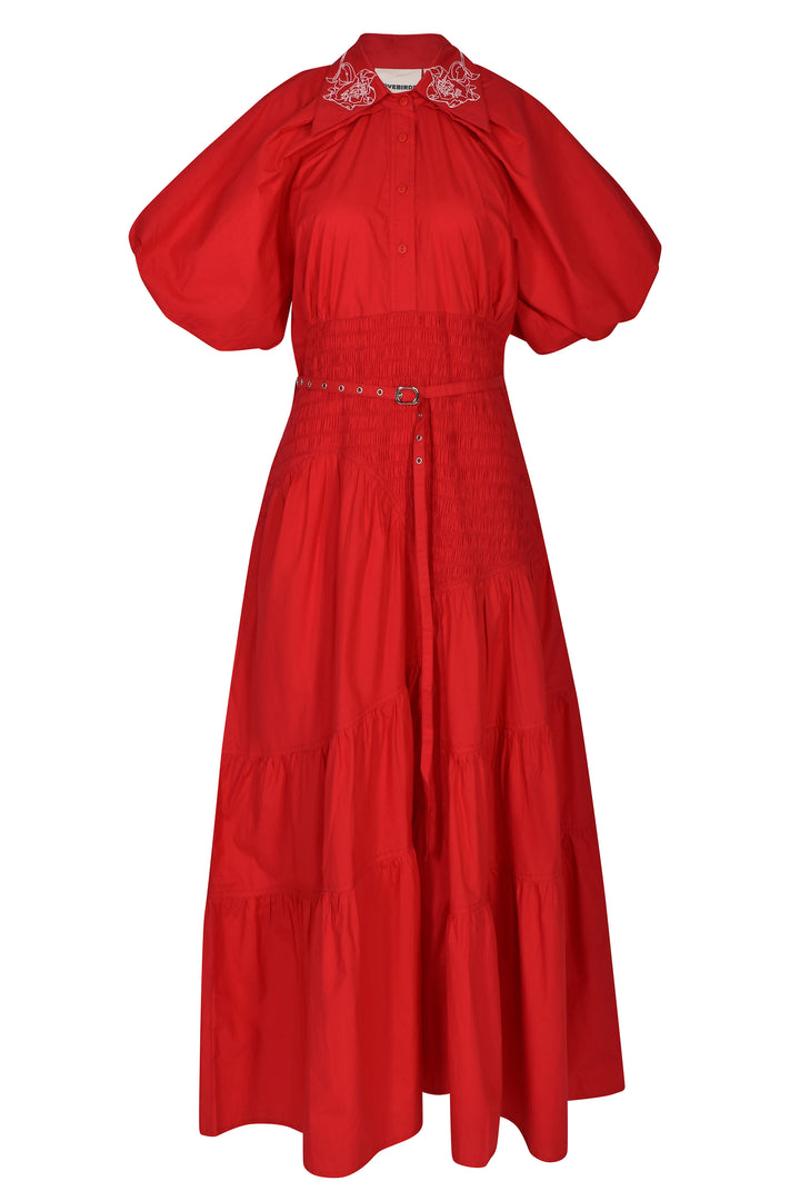 Lovebirds Claudia Dress - Scarlet