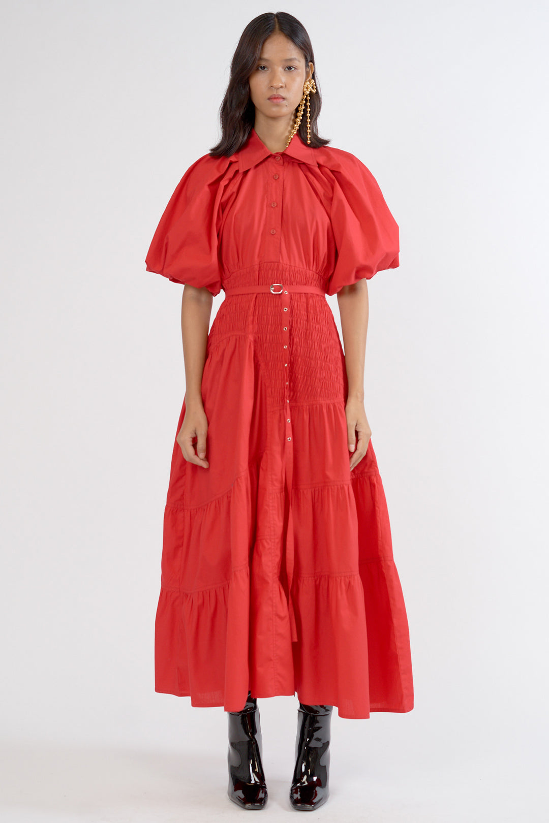 Lovebirds Claudia Dress - Scarlet