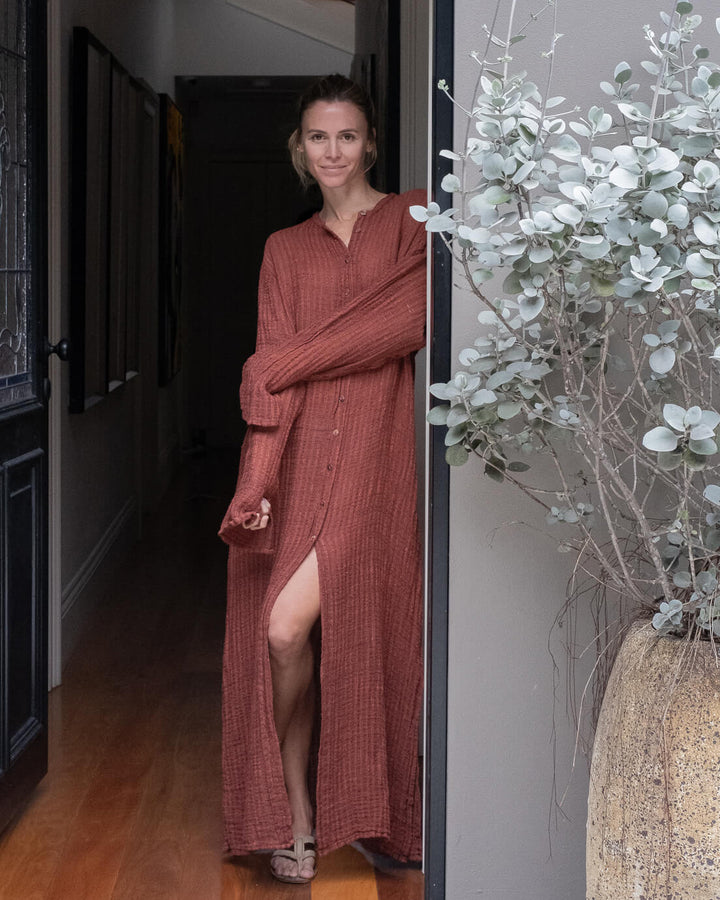 La Bottega Di Brunella Tevere Dress - Burgundy