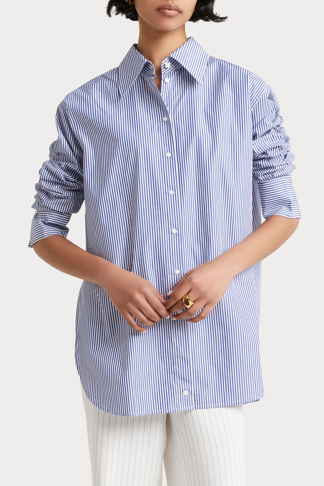 Husk Luca shirt - Blue white